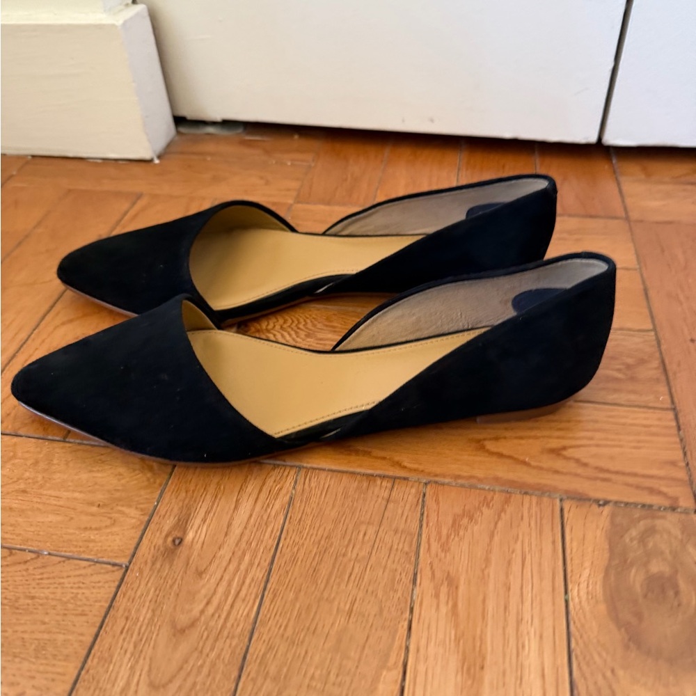 Black Pointed Toe J.Crew Flats